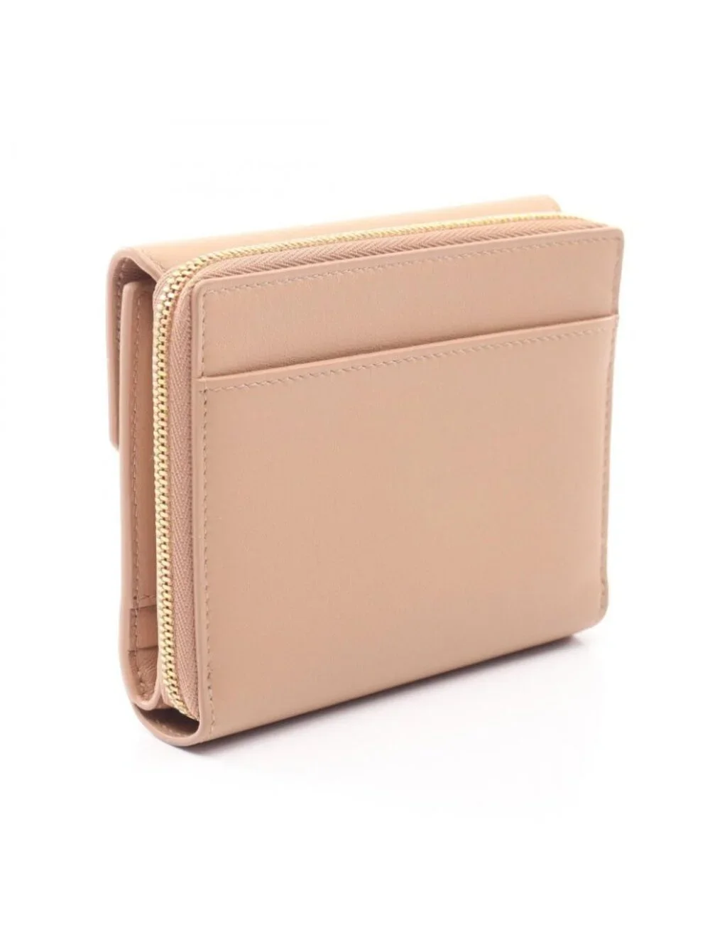 Balenciaga Trifold Wallet Envelope Light Beige Leather